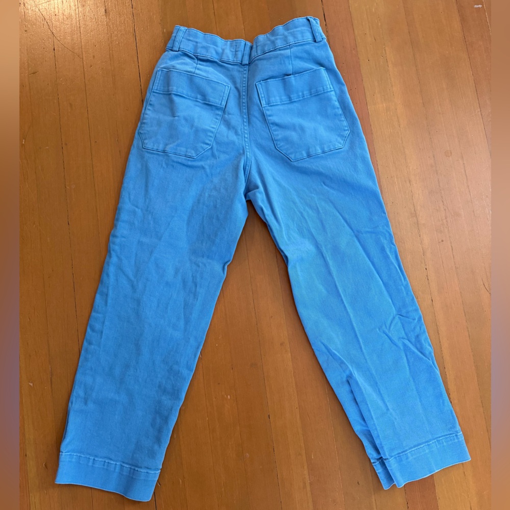 Everlane Bright Blue Cotton Straight Leg Pant, Size 6